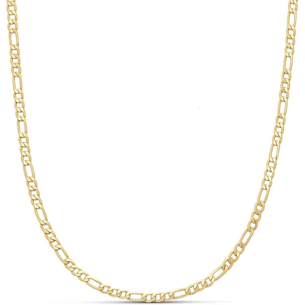 14k Gold Sterling Sier Plated Figaro Chain 16", 18", 20", or 24"
