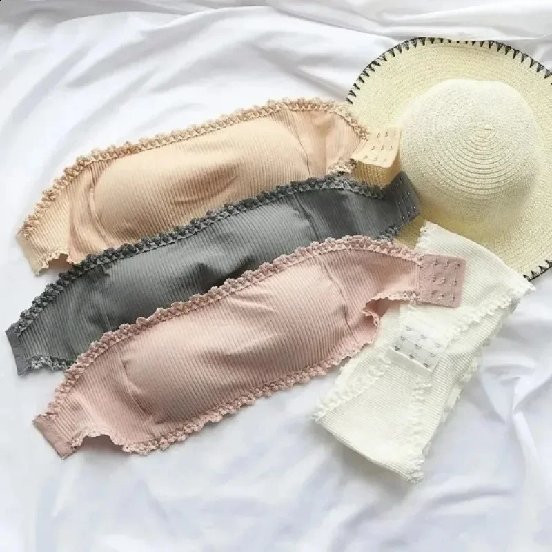 Strapless Lingerie for Women Tube Top Underwear Soild Color Seamless Invisible Bralette Sexy Solid Bras Crop 250823