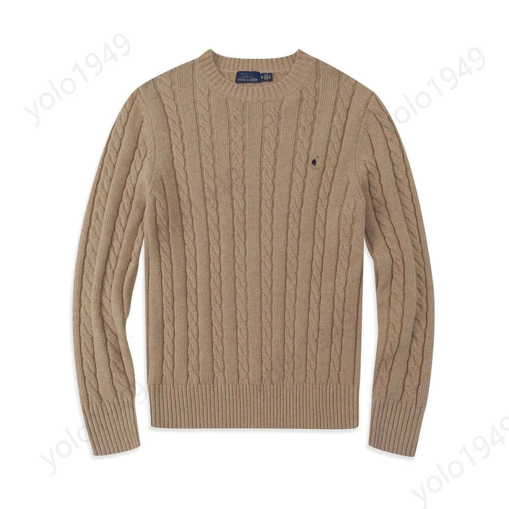 Mens ity Sweaters Autumn Wool Casual Small Horser Pull Zip lies Polo Chandail Cardigan Jacket Winter Long Sleeve Sweater Pullover Women