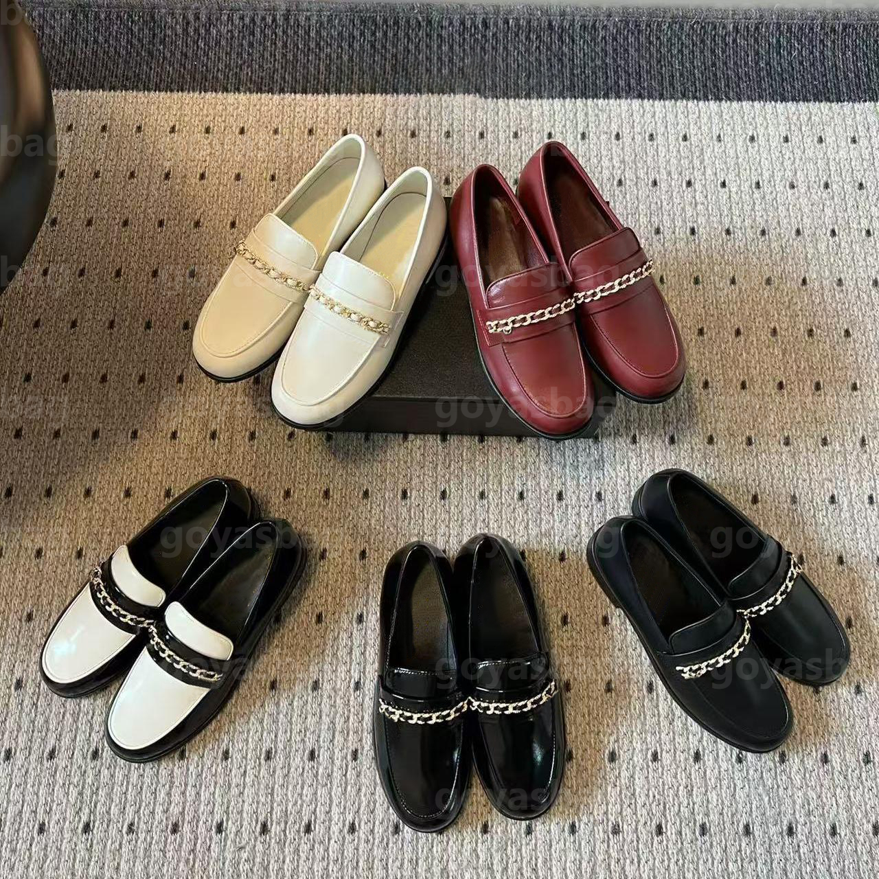 Designers Shoes Mules Princetown Lazy Slides With box Loafers Womens Classic Women Flat Cowhide Metal Buckle Lady Leather Men Printed Trample Size:E