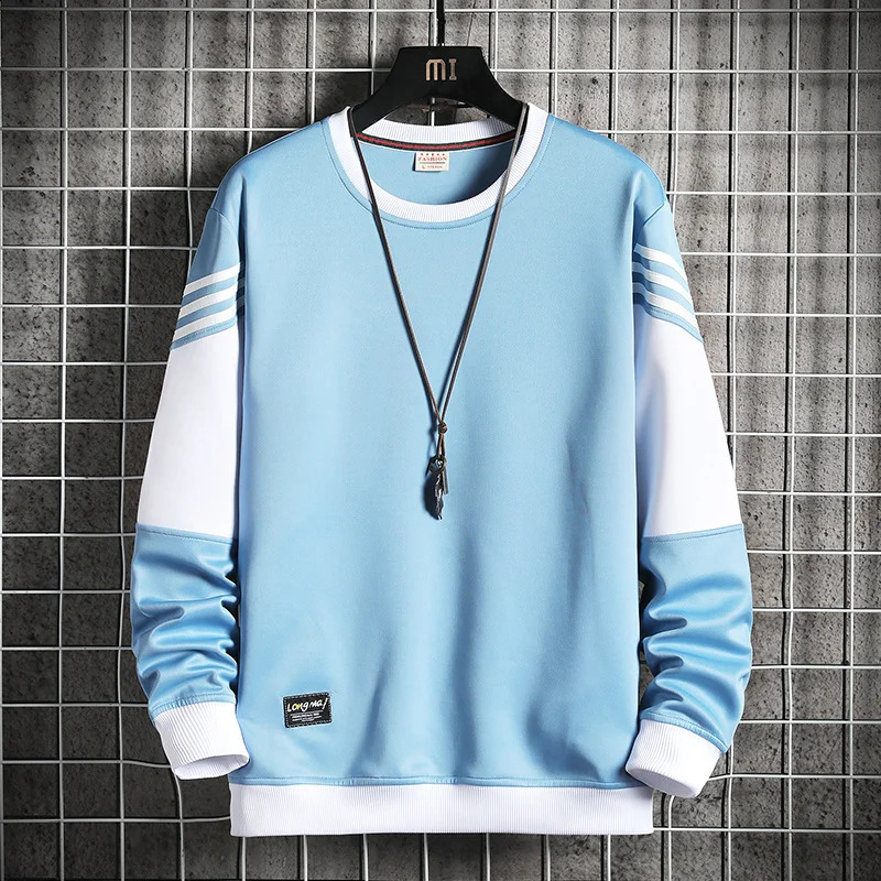 Mens Hoodie Sportswear Pullover Patchwork Autumn Male Hoodie Sweatshirt Fashion Casual Large Size Men Hip Hop Clothing 250818