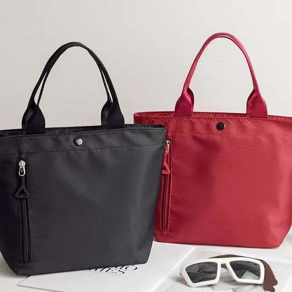 Waterproof Oxford Cloth Small Square Work, Fashionable Simple Solid Color Handbag Mobile Phone and Coin Purse, Casual Handheld Bag for Women