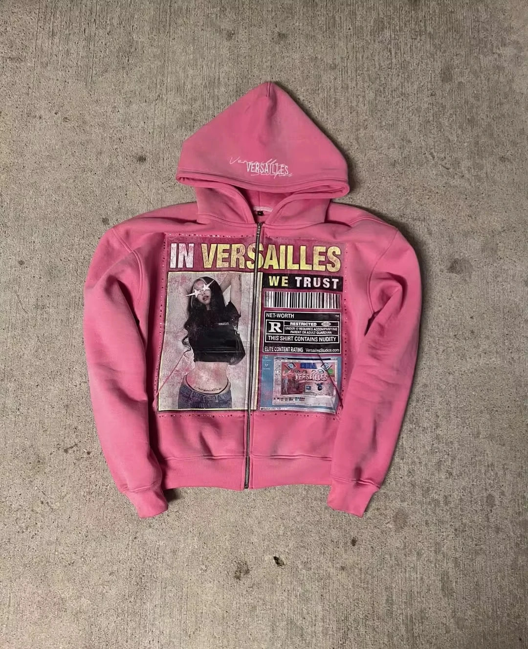 Sweat à sweat à motif imprimé rétro Y2K Vêtements de rue gothiques hommes et femmes lâches de vêtements de sport décontractés vêtements automne 2