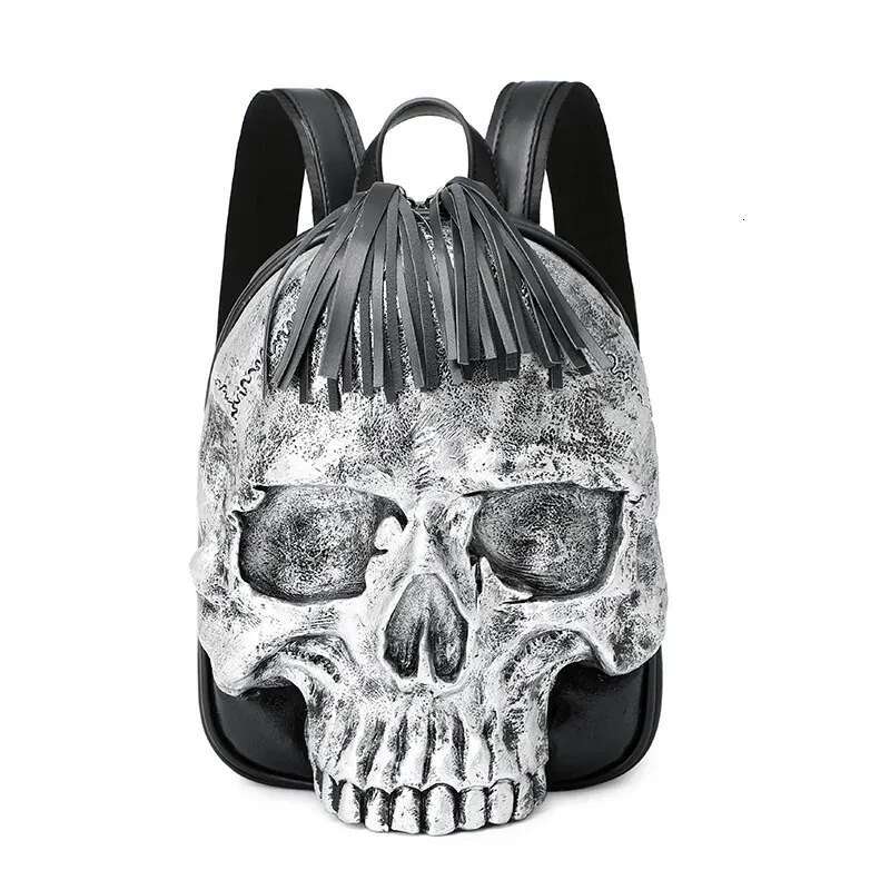 Fashion Small Women Backpacks Halloween 3D Skull Backpack For Teenagers Girl Boy Daypack Ladies Thick Leather Casual