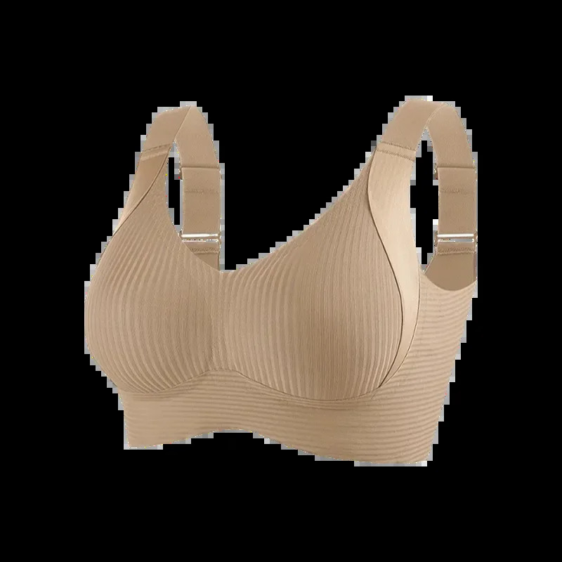 Plus Size Seamless Bra Wireless Lift AntiSagging Breathable Wide Strap Comfort for Women Daily Sports 250823