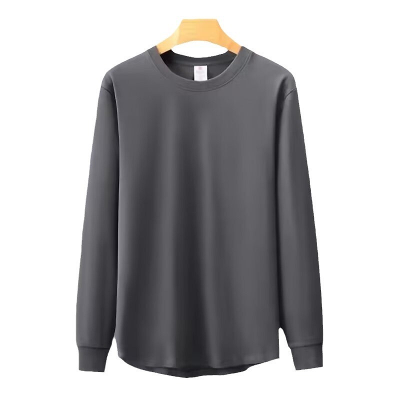 (647) Thickened velvet men round neck spring and autumn versatile sweatshirt