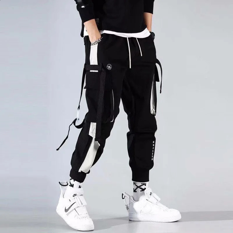 Pantalons de cargaison Multi Pocket Classic Mens Mens Casual Loose Fit Trawstring Pantjoggers pour le printemps Summer Outdoor 250815