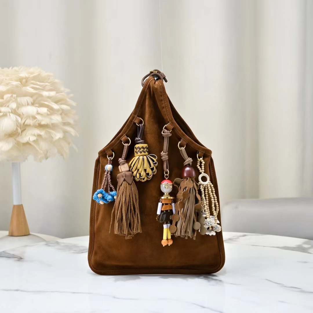 Ladies Fashion Casual Designer bag Luxury Bag Shoulder Bags Suede Rocha bags Totes Handbag Top Handbag Mirror Quality Pouch Purse