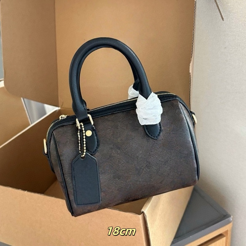 Designer Bag Rowan Mini 18cm Classic Shoulder Bags Zipper Canvas Leather Tote Shoulder Crossbody Shoulder Bag Handbag Designer Dhgate Bag