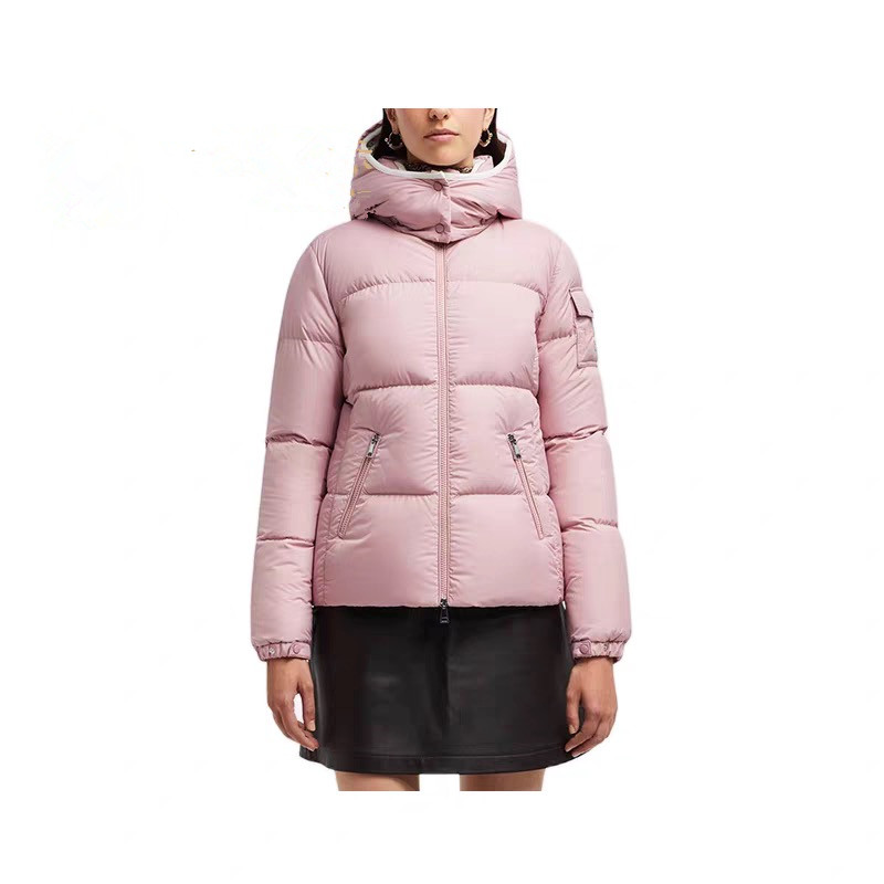 2025 Autumn Winter Down Women's Jackets Zipper Hooded Pockets Woman's Coats Thick Short Outerwear JMSMKWD25008
