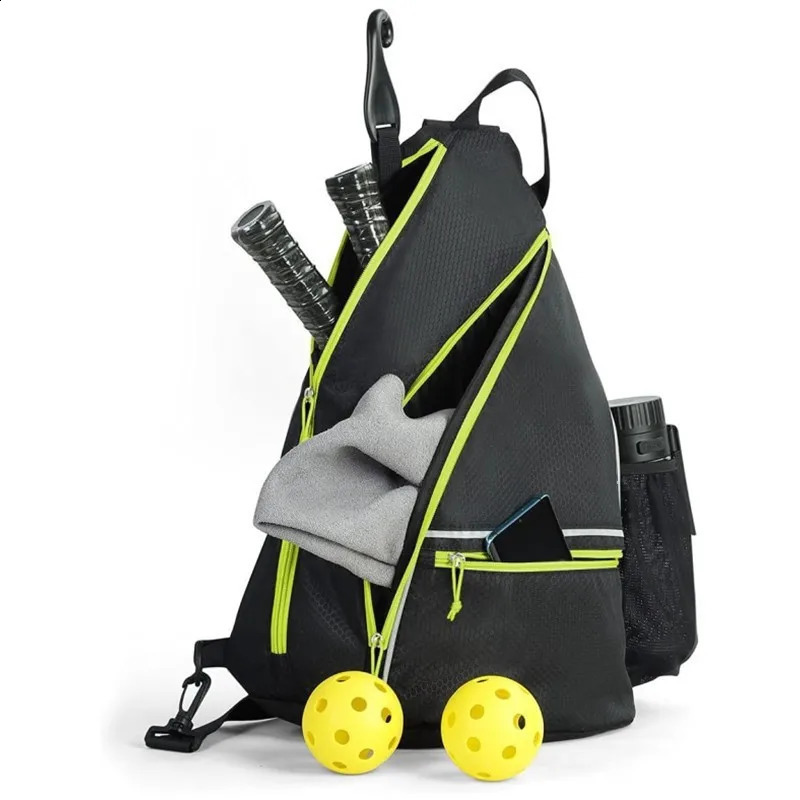 Pick Ball Bag Mens and Womens Tennis Padel Backpacks Adjustable Strap Bag with Fence Hook Pick Racquet Bag Oxford 250818