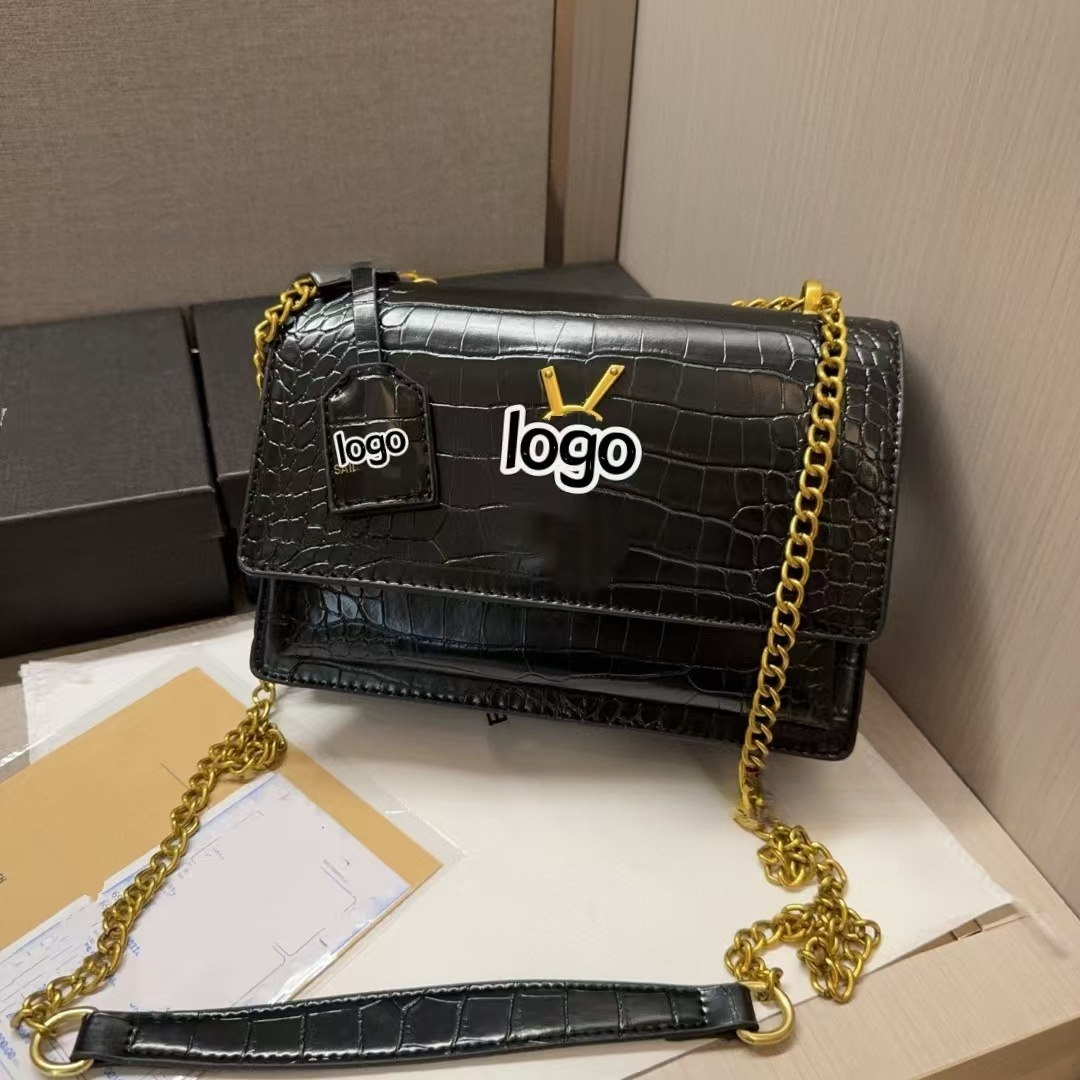 Ladies Bag 2025 New Crocodile Pattern Luxury Bag Elegant High-end Chain Handbag 10A Designer Bag Luxury Bag Handbag Wallet Shoulder Crossbody Bag Su