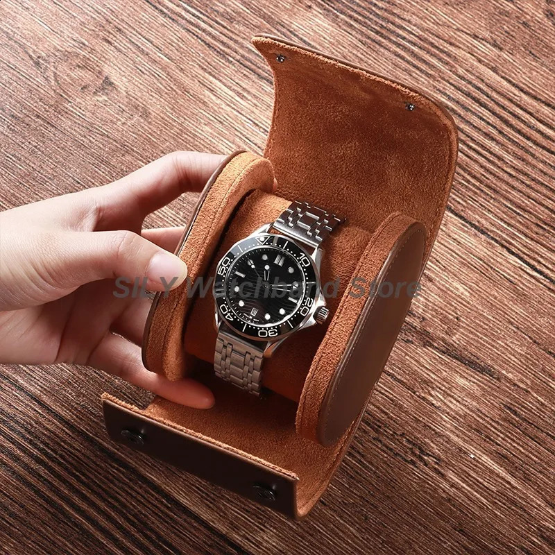 PU Leather Watches Organizer Vintage Watch Display Leather Watch Box Watch Travel Case Portable Classic Display Watches Storage 250818