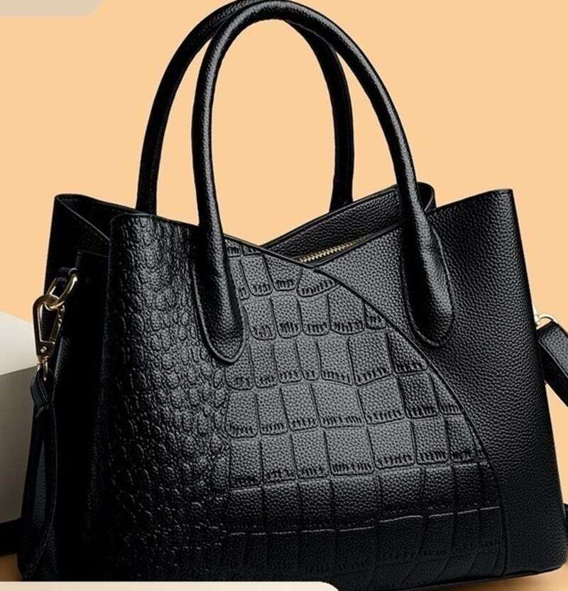 OLOEY High-end Single Shoulder Crossbody Large Capacity Crocodile Patterned Middle-aged Women's Tote Bag, Grand Handbag