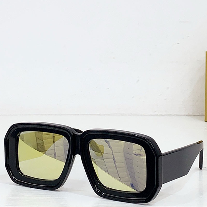 Designer Paulas Ibiza Dive Mask Sunglasses Black acetate square frame Mirror lens outdoor travel Polarized protective glasses top quality With packa