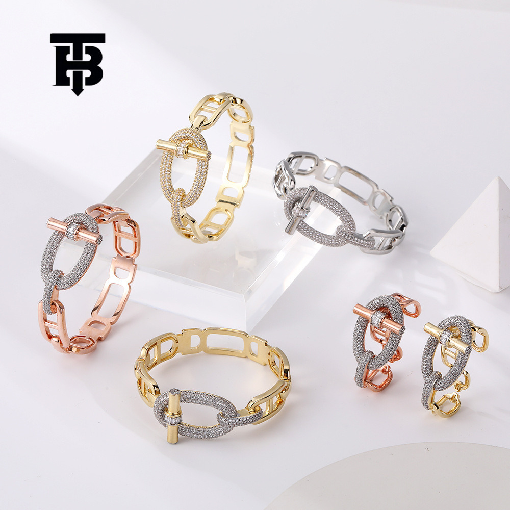 TB BHULAMTE Horizontal Bracelet Designer Fashion Women's Ring Set Heavy Duty Craft Style Handmade Accessories Fashion Luxury Jewelry Free Shipp