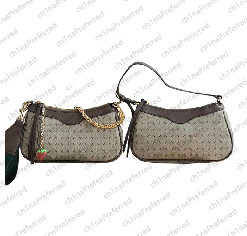 Designer bag Shoulder Bag Top Women Bags Luxury Bag tote Ophidiabag Crossbody Underarm Bag Brown Print Vintage Metal Chain Snake Wallet Classic enve