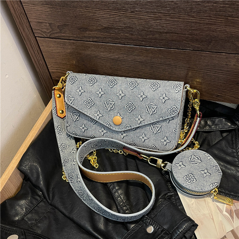Light Luxury Old Flower Women's Small Square Bag 2025 New High End Luxury Bag Designer Free Delivery Multi Functional Envelope Bag Single Shoul