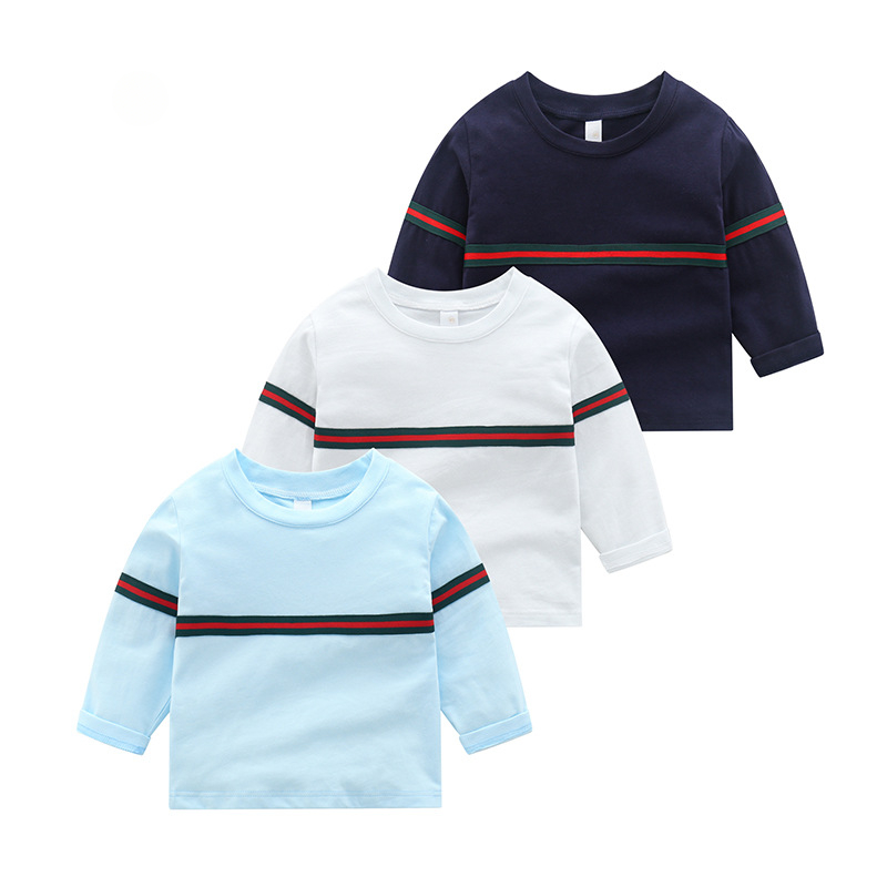 Baby Tops Cotton Enfants T-shirt Soule complète Bébé garçons filles Tees Enfants Enfants Vêtements décontractés Vêtements de cou 1-6Y