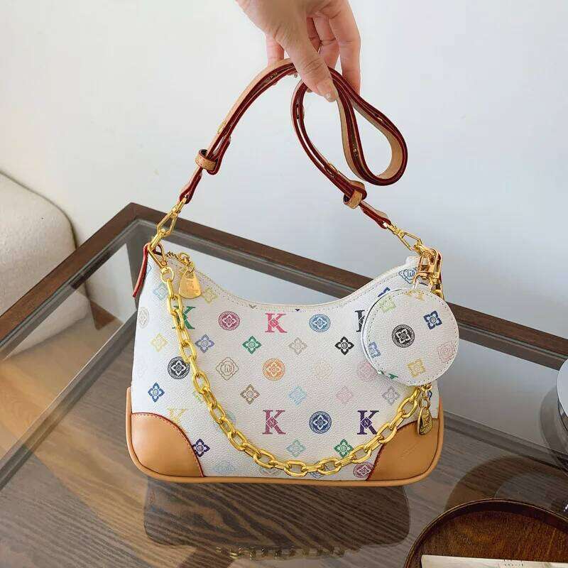 Hot Selling Quality New Printing Chain Color Matching Shoulder Women's Temperament Messenger Bag Designer Bags