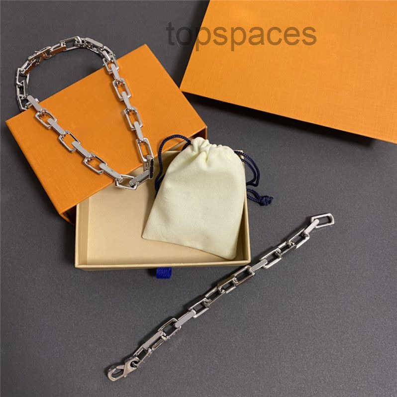 Designer Jewelrys Luxury Clover Bracelet Necklace Bamboo Joint Cuban Link Chain Bracelets Designer For Women Men Gold Charm Silver Bangle Jewelry Se