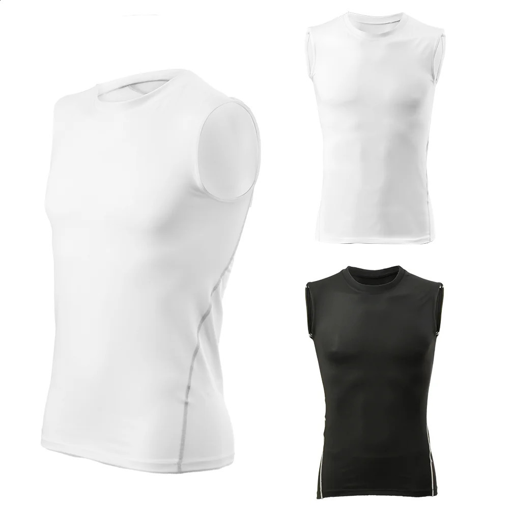 Men Compression Tank Top Quickdrying Jersey Slim Sleeveless Vest Breathable Quick Dry for Fitness Gym Sweat Cycling Active Tops 250823