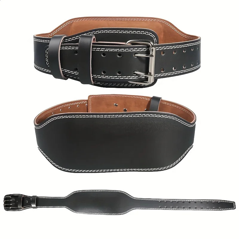 Ceinture professionnelle en cuir PU pour hommes et femmes afin de protéger le bas du dos contre les blessures lors d'exercices de poids lourd.250