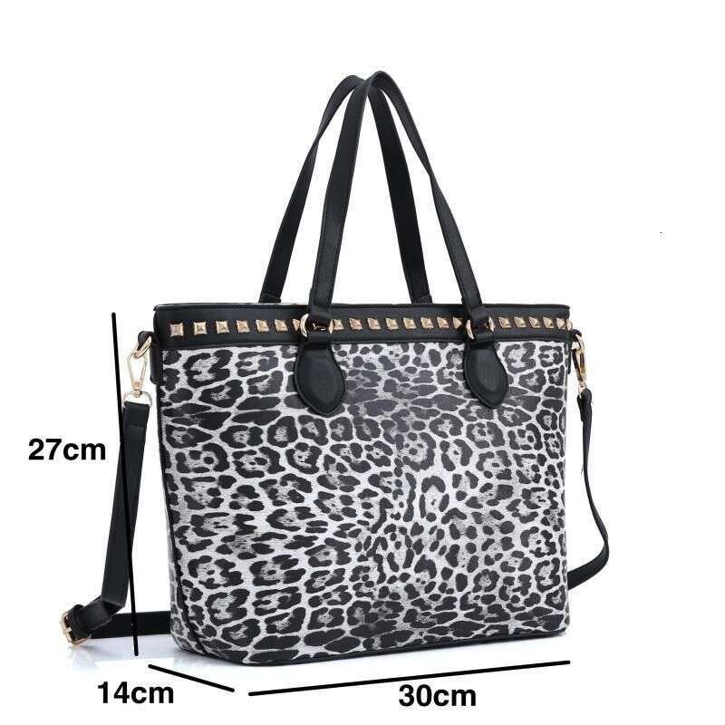 2025 Handbag Shopping Leopard Print Fashion Women's Personality Single Shoulder Crossbody Large Bag Trendy