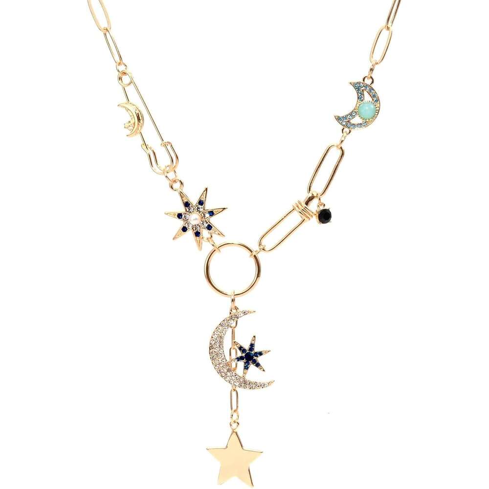 Sun for Women Gold Plated Heart Pendent Chunky Chain Choker Hip Hop Charm Unisex Necklace