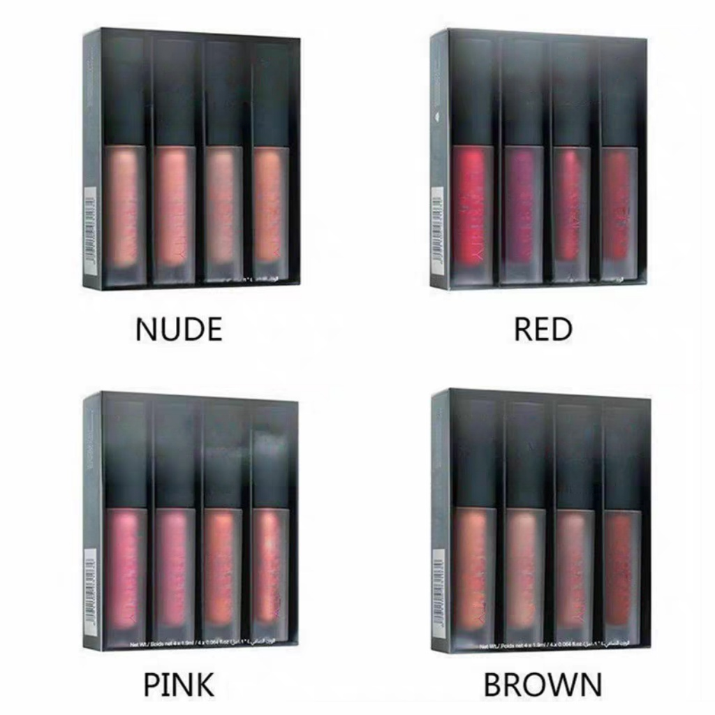 Makeup 4colors Lip Gloss Set matte Lipstick waterproof non stick cup moisturizing Lasting Lipstick-image-443020600