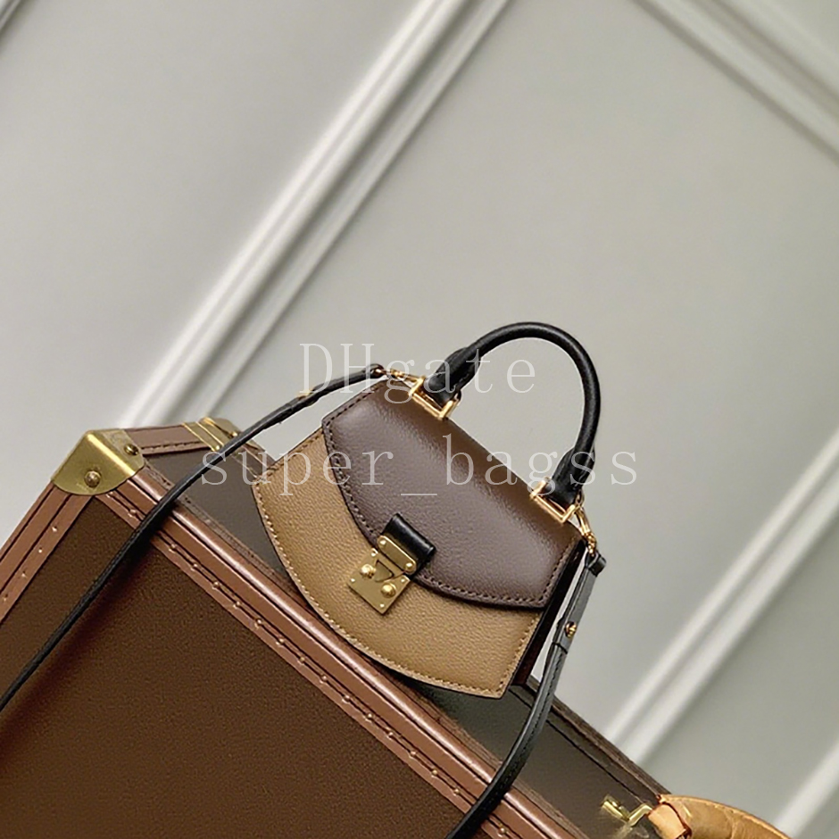 Picoo Tilsittt Luxury designer bag 16CM handbag Monogram Reverse canvas grained leather Shoulder Bag Mirror quality crossbody bag with box LT05A1