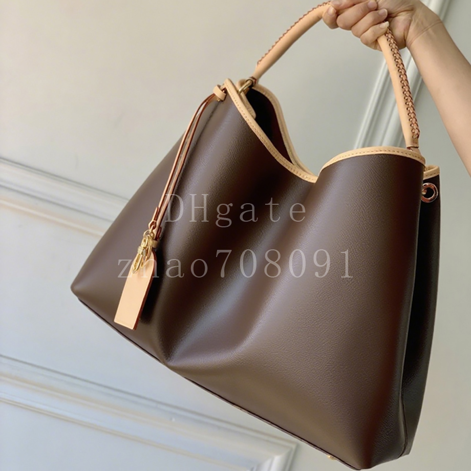 Coated Canvas Leather Designer Tote Bag 53CM Diamond quality Luxury Shoulder Bag Handbag With box LA07A1