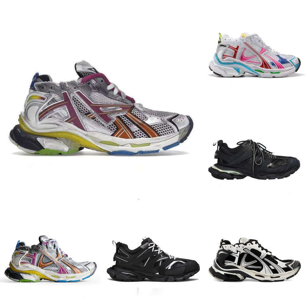 vintage Designers Track 3.0 men casual shoes Runners sneaker 7.0 Trainers black white pink blue Deconstruction sneakers 36-46 size