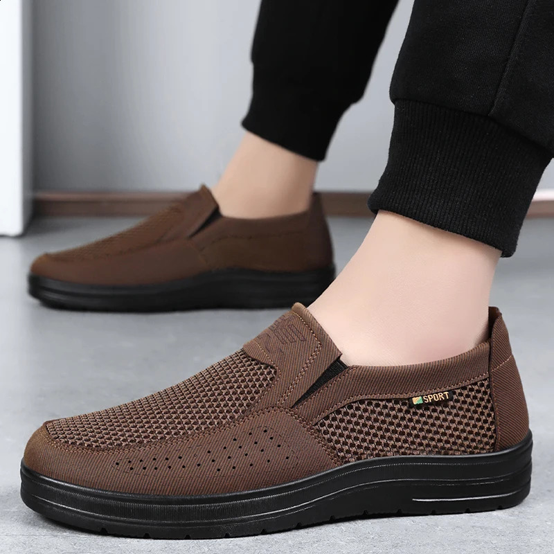 mens shoescasual sneakersmens summer shoesCasual Shoes Hollow Mesh Breathable shoes clearance 250821