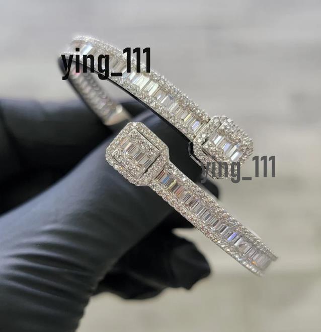 Fine Jewelry Women Tennis Bracelets Bangles 925 Sterling Silver VVS Diamond Moissanite Tennis Bracelet