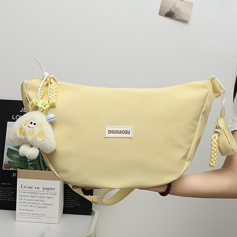 2024 New High School Student Crossbody Dumpling Bag For Girls Autumn Casual Small Luxury Bagdesigner Free Shipping Shoulder Bag For Junior High Scho