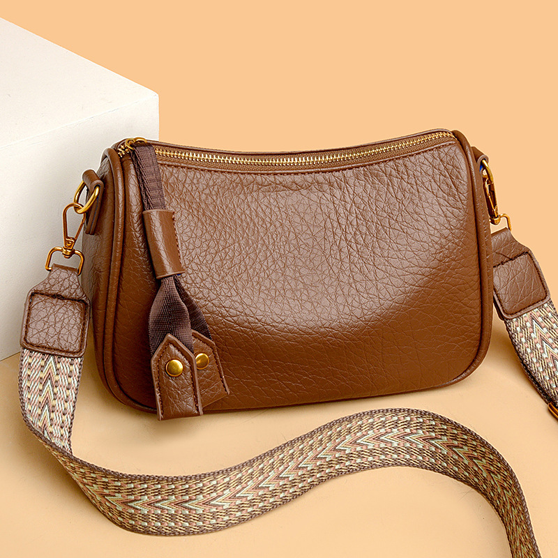 Cobie Luxury Bagdesigner Free Shipping Kangaroo Women's Bag Single Shoulder Underarm Bag Wide Strap Vintage Crossbody Bag High-end Women's