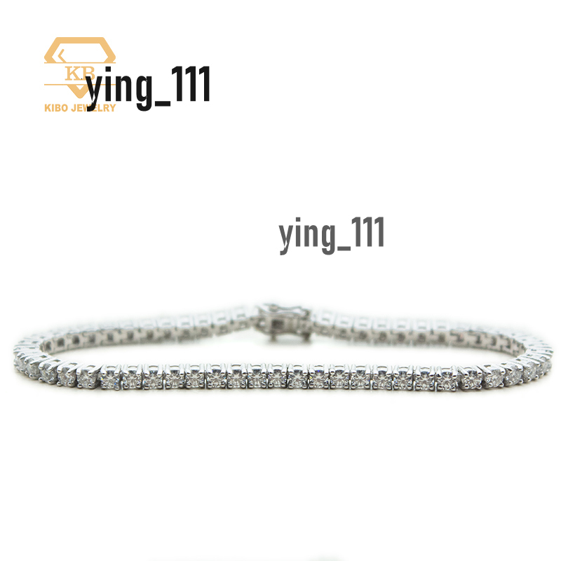 Pass Tester With GRA Certificate Shinning Moissanite Women Bracelet 2mm 3mm VVS Moissanite Tennis Bracelet Women