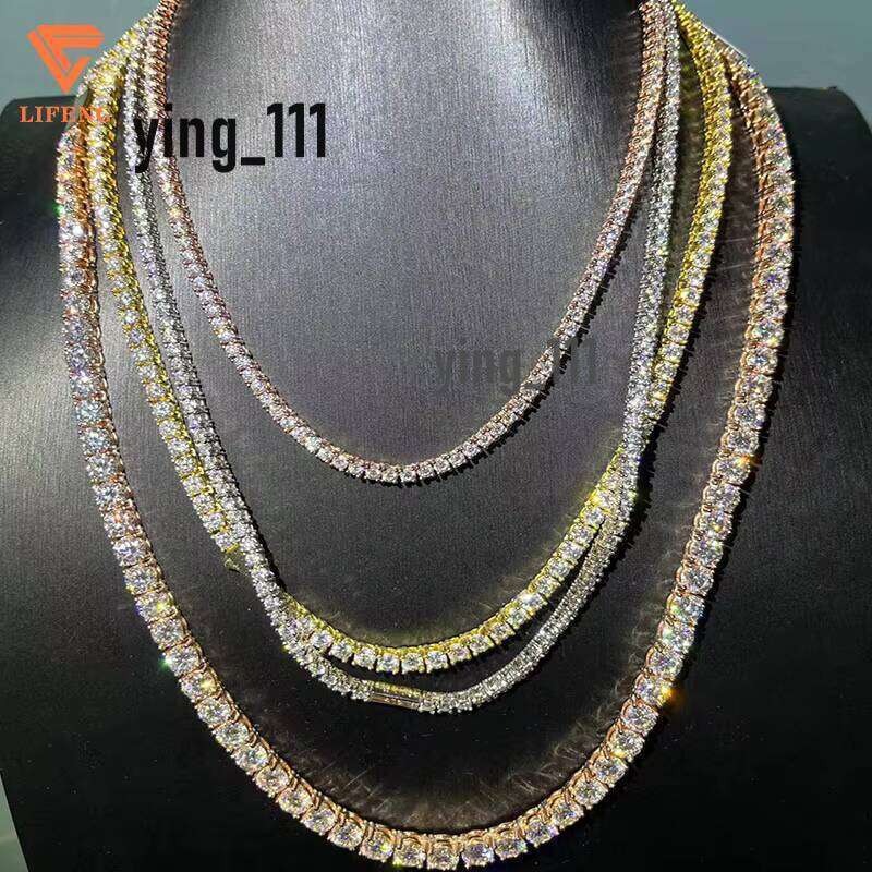 3 mm 4 mm 5 mm 6 mm Vvs personnalisés de la chaîne Moissanite