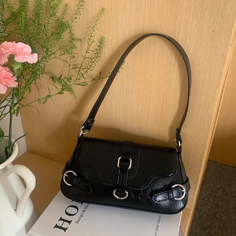 New women's handbag motorcycle style spicy girl armpit bag designer bag multifunctional handbag women's single shoulder crossbody bag
