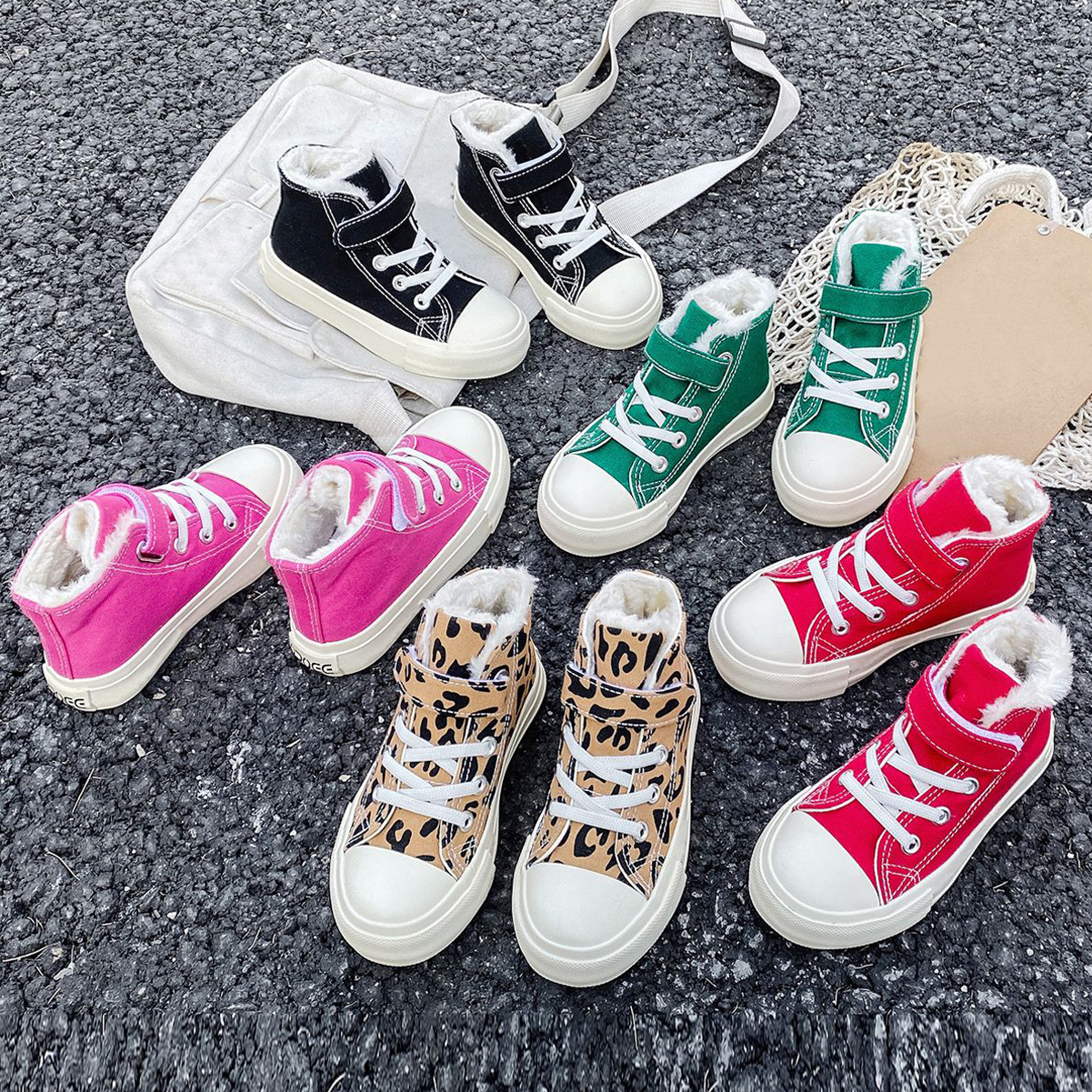 Kids Winter Board Shoes Thicken Plush Warm Children Boys Girls Cotton Shoes Walkfashion Square Head Kids Cotton Boots Toddler Winter Shoes Youth Siz