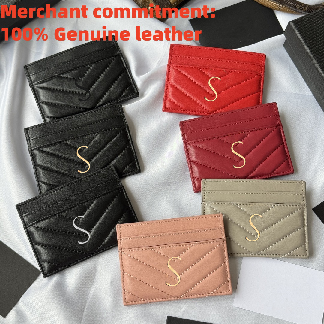 Fashion Card Holders Designer Wallets Crocodile Caviar leather cardholder Womens mens Sheep skin mini Credit card bag Luxury Coin Purses id card bag