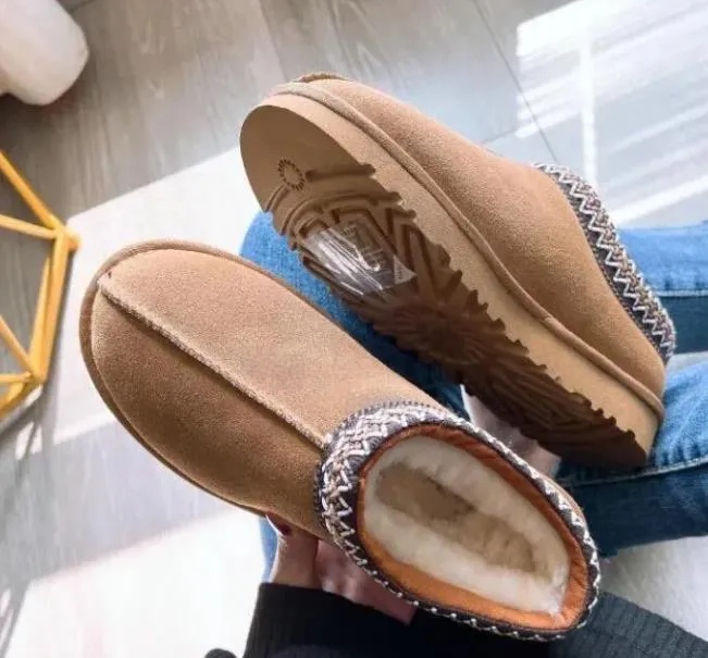 Christmas Taz Classic Snow Boots Designer Mini Chestnut Australia Slipper Australian Warm Boot Winter Fur Booties Antelope brown bgfd