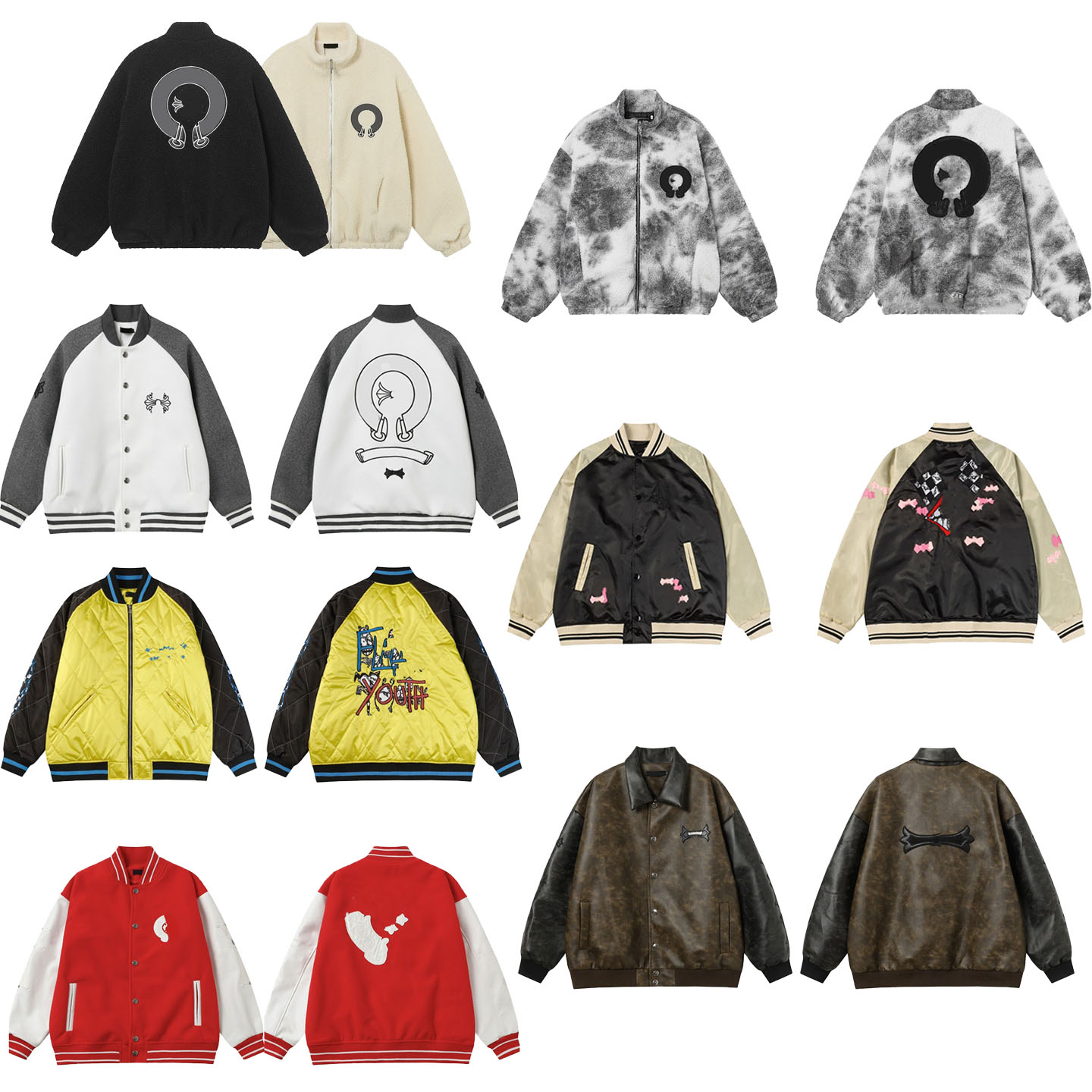 Designer Mens Jacket Embroidered Letters Windproof Heavy Weight Coat Lamb Wool Mens Womens Warm Outerwear