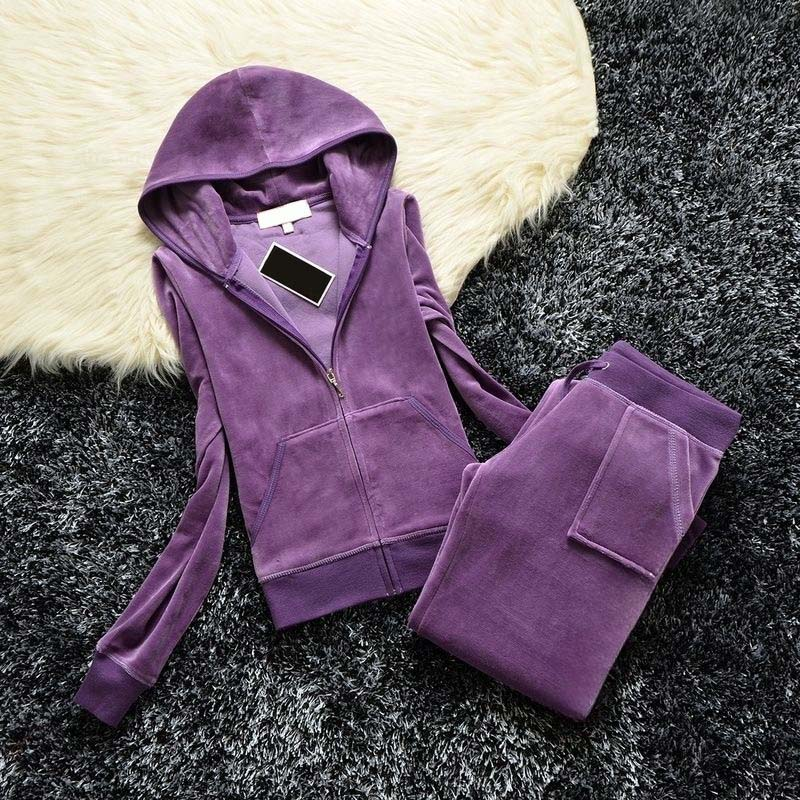 tracksuit women juicy tracksuit two piece sets tracksuit women high quality sweatsuits for women letter jogger suits zipper designer hoodie long sle
