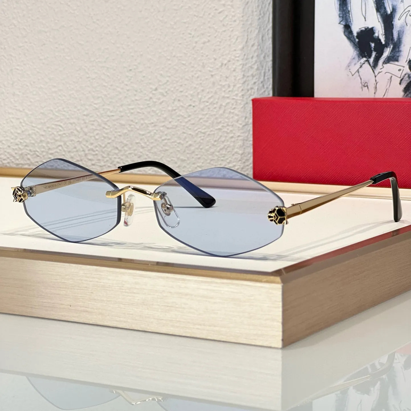 Classic designer sunglasses for men women Wayfarer luxury Sunglasses goggles CT0433S Hot ladies small frame Polygonal sunglasses UV400 with box Top