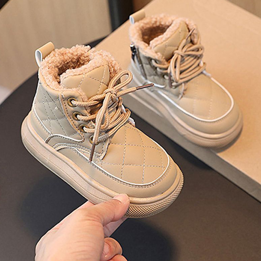 Kids Snow Boots for Boys Girls High Quality Winter Plus Plush Warm Waterproof Walkfashion Children Cotton Sport Shoes Sneakers Baby Ankle Snow Boots