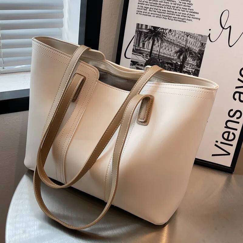 Designer Bag Large Vintage Women's Tote Handbags Beige Elegant Crossbody Bag Brown Shoulder Office Ladies Messenger Bags