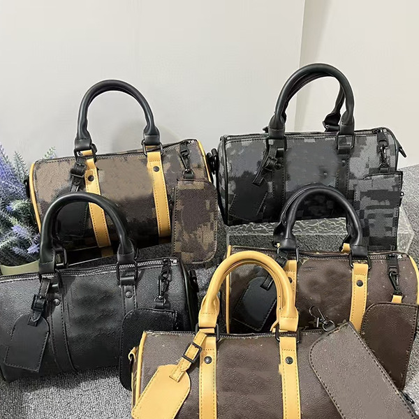 2025 Designer Women Spring Summer New Lujia Vintage Travel Bag Versatile Boston Shoulder Handbag