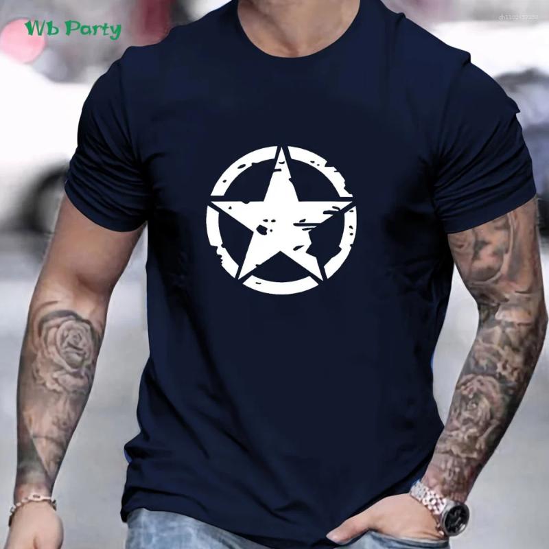 Men's T Shirts Casual Graphic T-Shirt Summer Outdoor Men Short Sleeved Tee Fashion Street Tops Trend Breathable Clothing